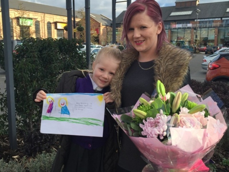 Artistic youngster quick on the draw for mother’s day makeover prize!