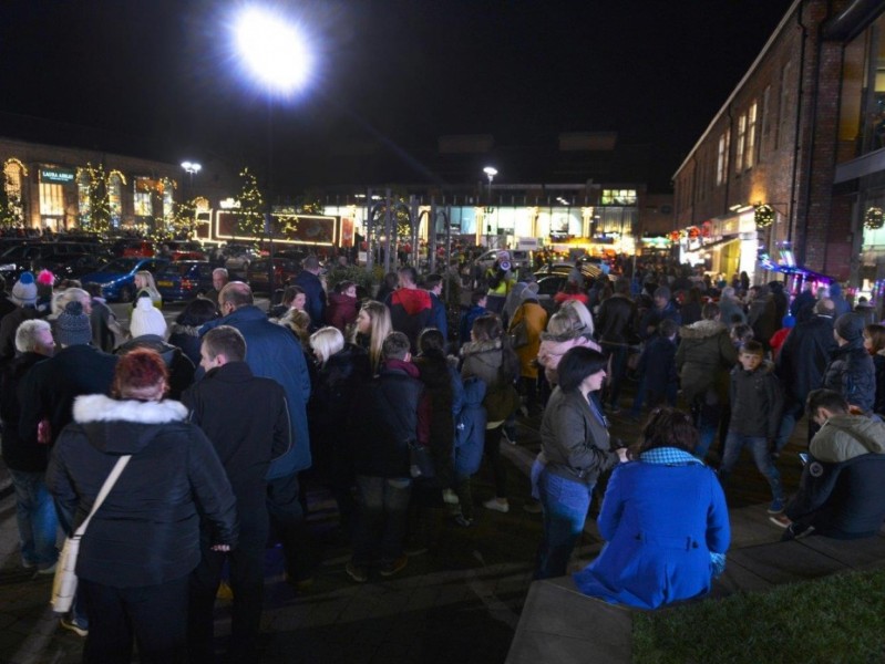 Crowds turn out to see the famous Coca Cola Truck tour in Gainsborough 