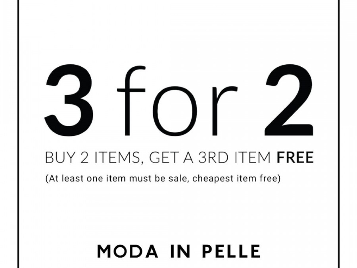 Moda In Pelle 3 for 2 Now On